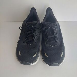Hoka One One Clifton 8 Shoes Mens 8.5  Black Lightweight Running Walking Sneaker